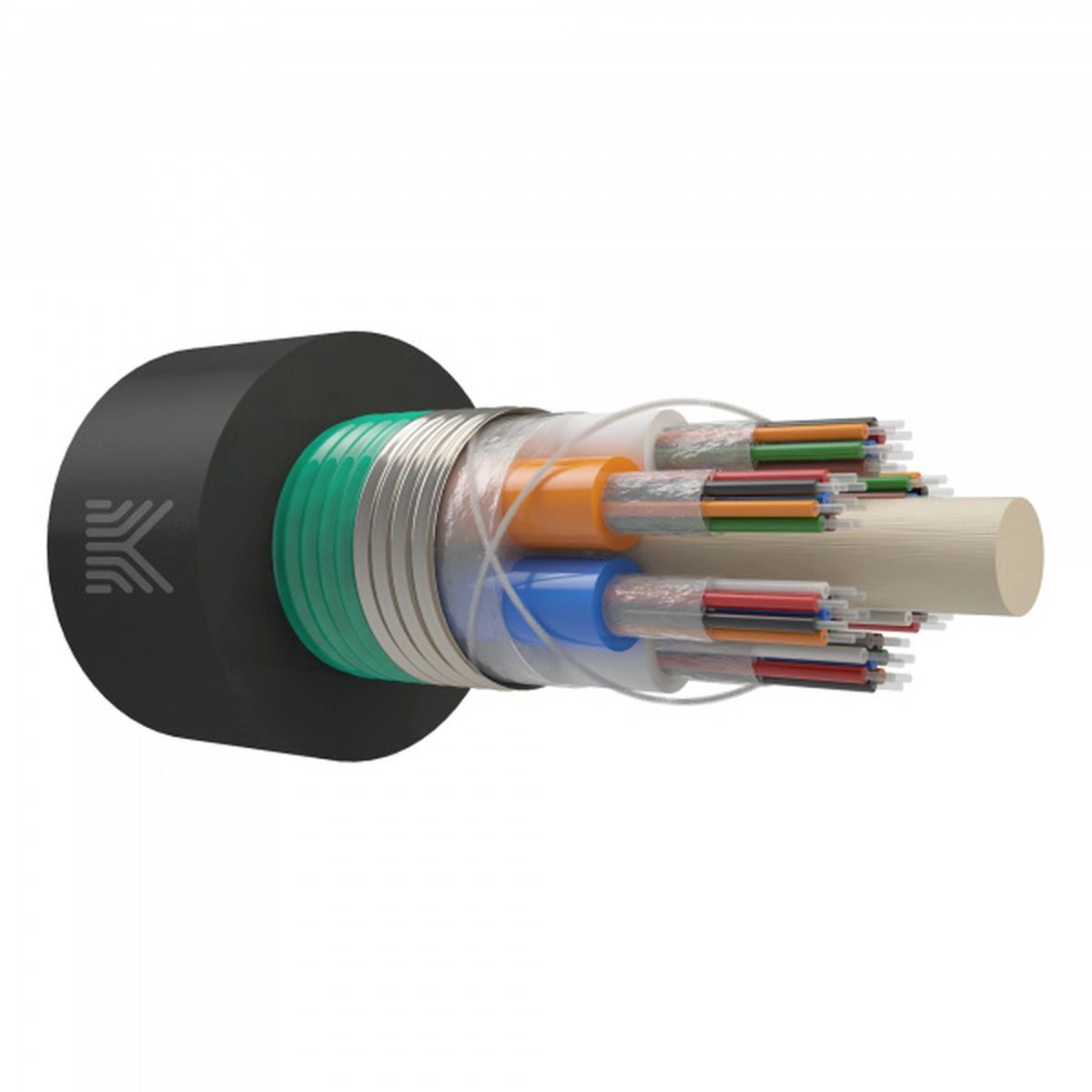 Кабель оптический бронированный G.652.D, 64 волокна, для канализации